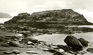 Ceredigion Prints: Carreg y Ddafad, Cardigan, Wales