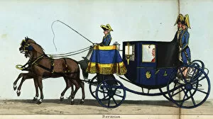 Bavarian Collection: Carriage of the Bavarian minister, Baron Cetto, in