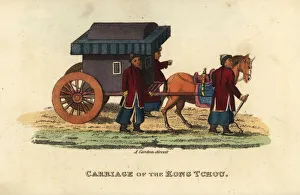Freschi Collection: Carriage of the Kong Tchou, the Qing Emperor s