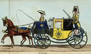 Carriage of the Prussian minister, Baron Bulow, in