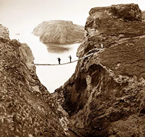 Carrick a Rede rope bridge, County Antrim, ireland
