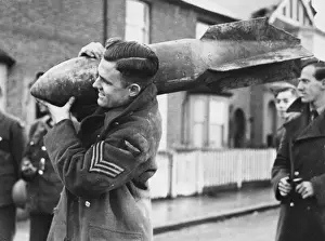 Bromley Prints: Carrying away an unexploded bomb