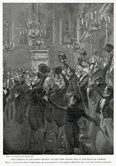 Bills Prints: Carrying of the second reading of the first reform bill in the House of Commons