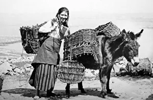 Turf Prints: Carrying turf, Arranmore Island, West of Ireland