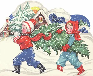 Carrying an Xmas Tree