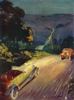 Cars Passing at Night