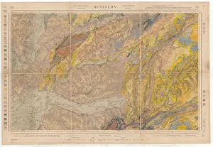 Carte geologique de la France 1:80, 000. Feuille 126 Besancon