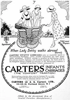 Images Dated 10th June 2004: Carters infant carriages advertisement