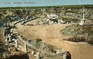 Carthage Collection: Carthage, Tunisia - Excavation of the Roman Amphitheatre