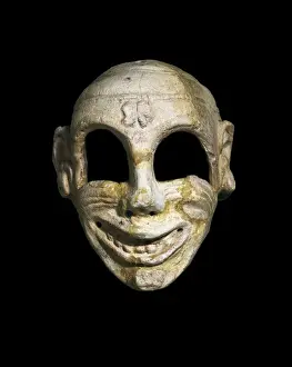 Balearic Prints: Carthaginian mask. Carthaginian art. SPAIN. Barcelona