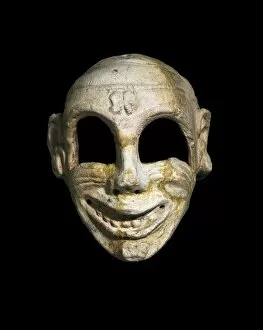 Carthaginian Collection: Carthaginian mask. Carthaginian art. SPAIN. Barcelona