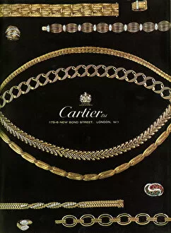 Images Dated 27th August 2015: Cartier advertisement 1965