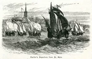 Cartiers Departure from St. Malo