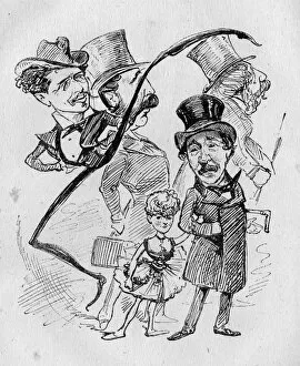 Images Dated 28th January 2016: Cartoon, Actors from Drury Lane changing allegiance