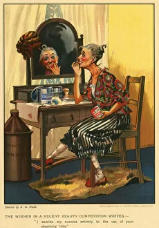 Makeup Collection: Cartoon advert for Shuck Maclean and Co Ltd