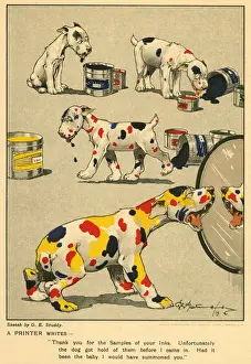 Cartoon advert for Shuck Maclean and Co Ltd
