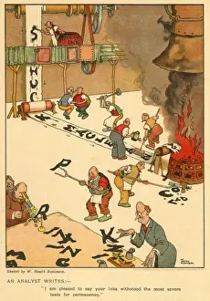 Cartoon advert for Shuck Maclean and Co Ltd