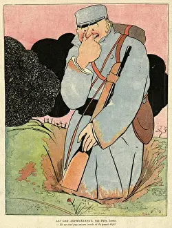 Smelling Prints: Cartoon, Asphyxiating gases, WW1