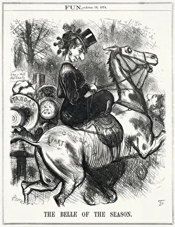 Tory Gallery: Cartoon, The Belle of the Season (Disraeli)