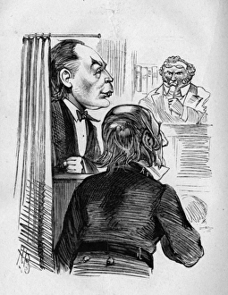 Images Dated 5th February 2016: Cartoon, Bradlaugh, Gladstone and John Bull