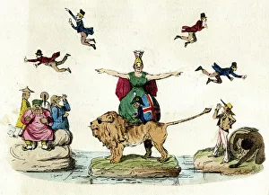 Allegorical Collection: Cartoon, Britannia, Her Empire and Foes