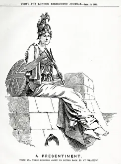 Allegorical Collection: Cartoon, Britannia, a Presentiment