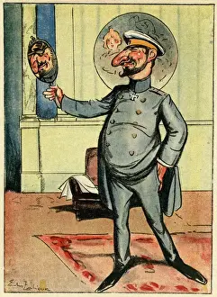 Bulgaria Prints: Cartoon, The Bulgarian Cad, WW1