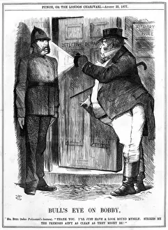 Policemen Prints: Cartoon, Bulls Eye On Bobby