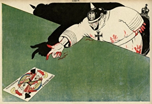 Ally Gallery: Cartoon, His Last Card... Its a Knave, WW1