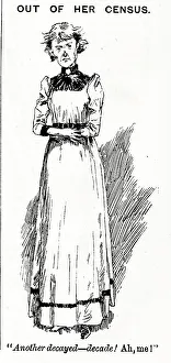 Wordplay Prints: Cartoon, Out of Her Census, Another decayed - decade!