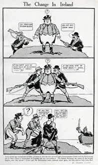 Change Prints: Cartoon, The Change in Ireland, WW1