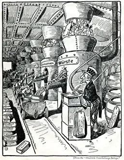 Chicago Prints: Cartoon, Chicago Meat Factory