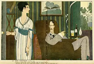 Inactive Prints: Cartoon, The civilian husband, WW1