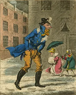 Cold Gallery: Cartoon, Very Cold, Christmas Snow Scene