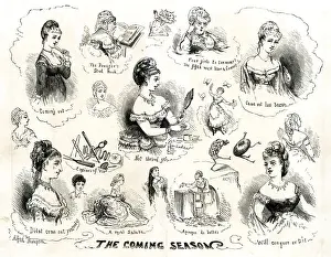 Cartoon, The Coming Season - debutantes