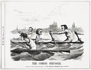 Reform Prints: Cartoon, The Coming Struggle (Disraeli versus Gladstone)