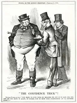 Images Dated 6th February 2020: Cartoon, The Confidence Trick! (Northcote and Disraeli)