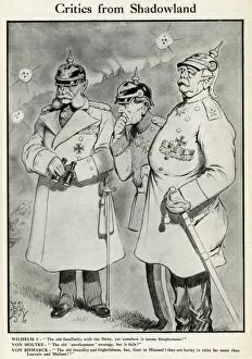 Moltke Gallery: Cartoon, Critics from Shadowland, WW1