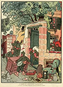 Stealing Prints: Cartoon, Crown Princes Army, WW1