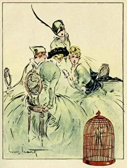 Caged Gallery: Cartoon, At Deauville, WW1