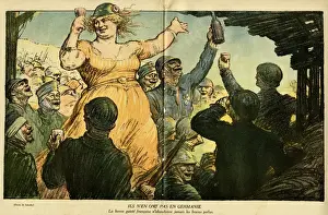 Rosette Prints: Cartoon, They don t have any in Germany, WW1