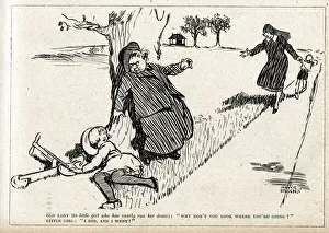 Nanny Prints: Cartoon, Why don t you look where you re going?
