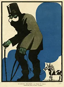 Cartoon, The Double Monarch, WW1