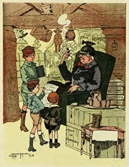 Fritz Prints: Cartoon, Dreams of the future, WW1