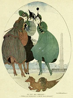 Spies Collection: Cartoon, They have ears! WW1