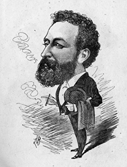 Images Dated 22nd January 2016: Cartoon, Edwin Villiers, theatre manager and actor