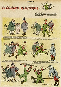 Warming Gallery: Cartoon, The electric underpants, WW1