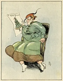 Satisfied Prints: Cartoon, Elegance, WW1