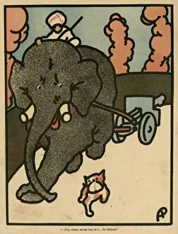Imaginary Collection: Cartoon, Elephant and Dog, WW1