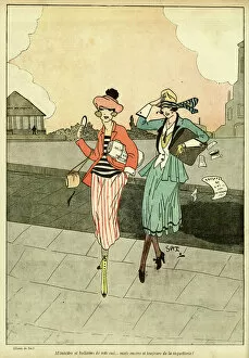 Hold Collection: Cartoon, Two emancipated women